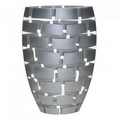 12" Silver Wall Vase